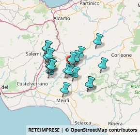 Mappa Via Trentino, 91020 Salaparuta TP, Italia (10.686)
