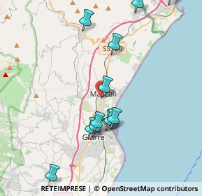 Mappa Via Giuseppe Garibaldi, 95016 Mascali CT, Italia (5.35857)