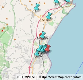 Mappa Via Giuseppe Garibaldi, 95016 Mascali CT, Italia (5.04)