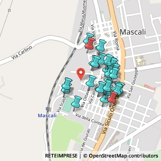 Mappa Via Giuseppe Mazzini, 95016 Mascali CT, Italia (0.2069)
