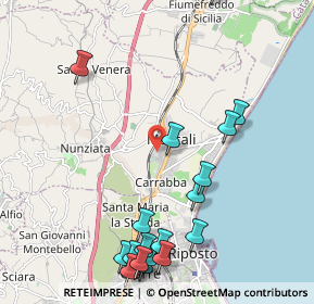 Mappa Via Giuseppe Mazzini, 95016 Mascali CT, Italia (3.026)