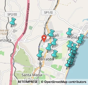 Mappa Via Giuseppe Mazzini, 95016 Mascali CT, Italia (1.37)