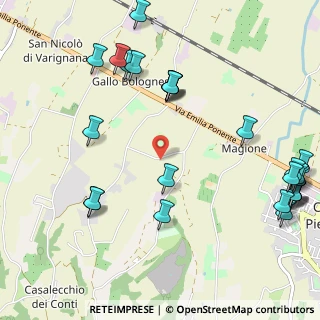 Mappa Via Fornacetta, 40024 Castel San Pietro Terme BO, Italia (1.41038)