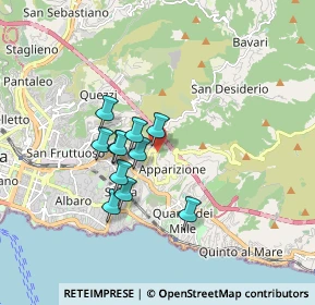 Mappa Via Tanini, 16133 Genova GE, Italia (1.31636)