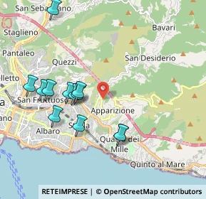 Mappa Via Tanini, 16133 Genova GE, Italia (1.98833)