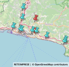 Mappa 16132 Genova GE, Italia (7.74545)