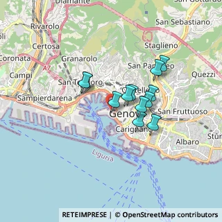 Mappa Via alla Calata Marinetta, 16128 Genova GE, Italia (1.27583)
