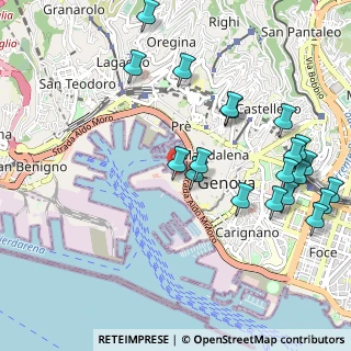 Mappa Via alla Calata Marinetta, 16128 Genova GE, Italia (1.2195)