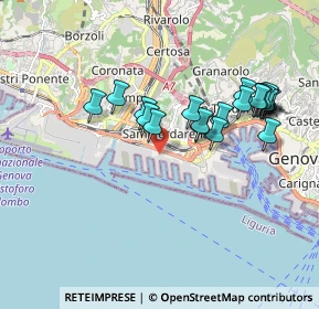 Mappa Viale Africa, 16149 Genova GE, Italia (1.788)