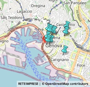 Mappa Vico Caprettari, 16123 Genova GE, Italia (0.54364)