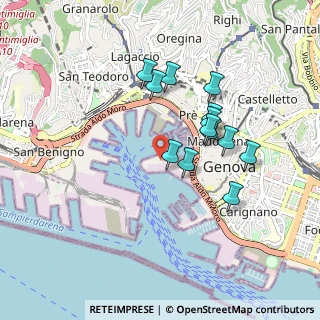 Mappa Via Vittime della Torre, 16128 Genova GE, Italia (0.78385)