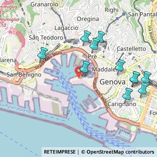 Mappa Via Vittime della Torre, 16128 Genova GE, Italia (1.2)