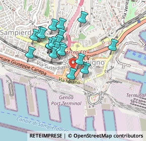 Mappa Via de Marini, 16149 Genova GE, Italia (0.4095)