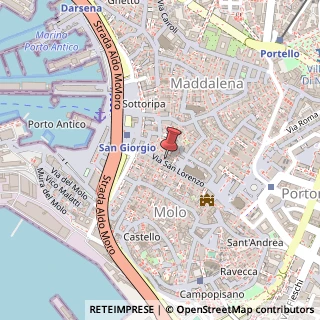 Mappa Via San Lorenzo, 12, 16123 Genova, Genova (Liguria)