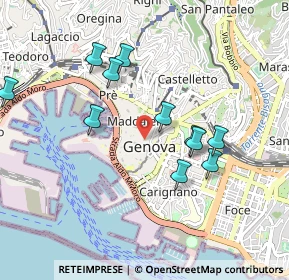 Mappa Salita All'Arcivescovato, 16123 Genova GE, Italia (0.91455)