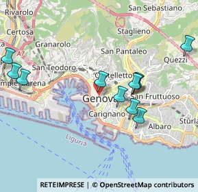Mappa Salita All'Arcivescovato, 16123 Genova GE, Italia (2.07636)