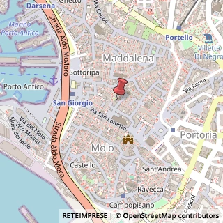 Mappa Vico degli Indoratori, 46R, 16121 Genova, Genova (Liguria)