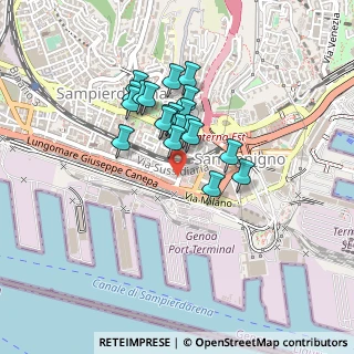 Mappa Via Di Francia 28 Torre A Gemelli - 11' Piano, 16149 Genova GE, Italia (0.3315)