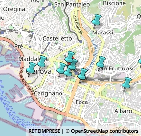 Mappa Via Edmondo de Amicis, 16122 Genova GE, Italia (0.82167)