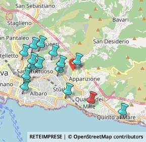 Mappa Via Posalunga, 16133 Genova GE, Italia (2.018)