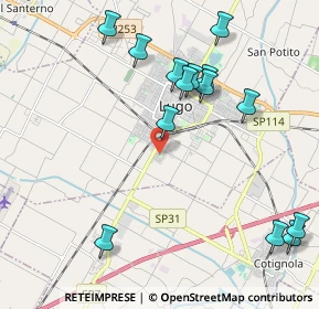 Mappa Via Federico Caffè, 48022 Lugo RA, Italia (2.375)