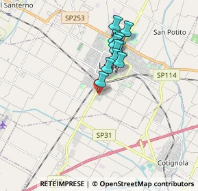 Mappa Via Federico Caffè, 48022 Lugo RA, Italia (1.45091)