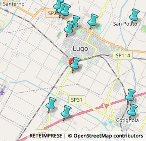 Mappa Via Federico Caffè, 48022 Lugo RA, Italia (2.70667)