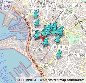 Mappa 16123 Genova GE, Italia (0.265)