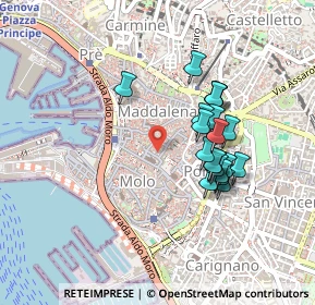 Mappa 16123 Genova GE, Italia (0.3905)