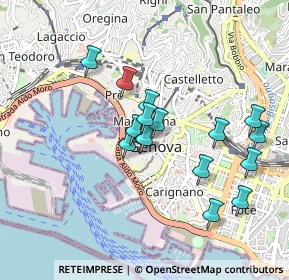 Mappa Vico di Scurreria la Vecchia, 16123 Genova GE, Italia (0.79563)