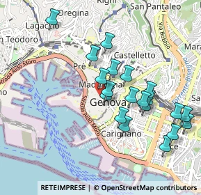 Mappa Via Tommaso Reggio, 16123 Genova GE, Italia (0.9265)
