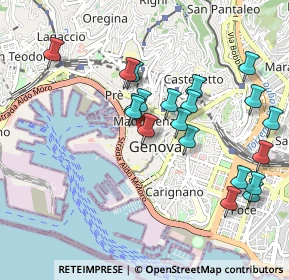 Mappa Via Tommaso Reggio, 16123 Genova GE, Italia (0.973)