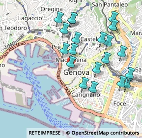 Mappa Via Tommaso Reggio, 16123 Genova GE, Italia (1.0125)