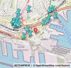 Mappa Via Milano 164 M R, 16149 Genova GE, Italia (0.549)