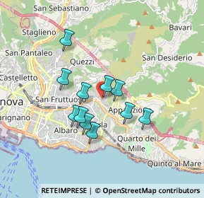 Mappa Via Giuseppe Sapeto, 16132 Genova GE, Italia (1.38182)