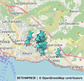 Mappa Via Giuseppe Sapeto, 16132 Genova GE, Italia (0.91917)