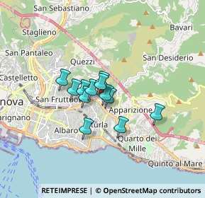 Mappa Via Giuseppe Sapeto, 16132 Genova GE, Italia (1.00583)