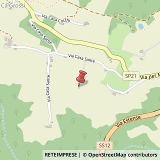 Mappa Via Casa Sante, 485, 41028 Serramazzoni, Modena (Emilia Romagna)
