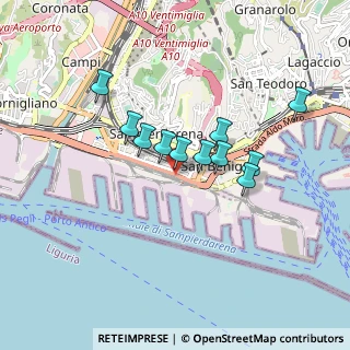 Mappa SS 1 Via Aurelia, 16149 Genova GE, Italia (0.69)
