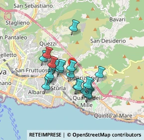 Mappa Via del Borgo, 16132 Genova GE, Italia (1.399)