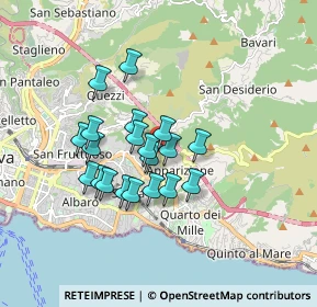 Mappa Via del Borgo, 16132 Genova GE, Italia (1.349)