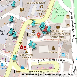 Mappa Piazza Portoria, 16121 Genova GE, Italia (0.04583)
