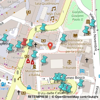 Mappa Piazza Portoria, 16121 Genova GE, Italia (0.1)