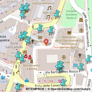 Mappa Piazza Portoria, 16121 Genova GE, Italia (0.101)