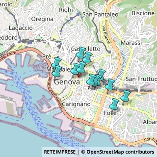 Mappa Via Pammatone, 16121 Genova GE, Italia (0.62308)