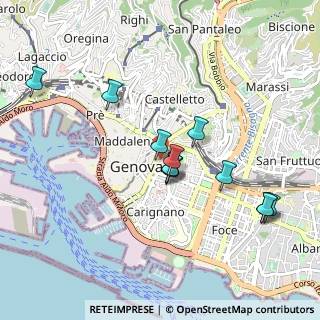 Mappa Piazza Portoria, 16121 Genova GE, Italia (0.88833)