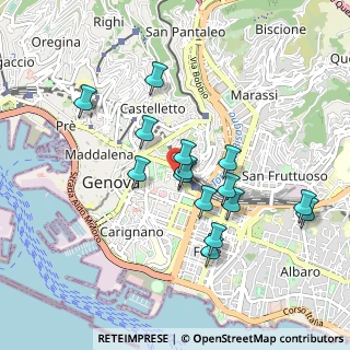 Mappa Via Galata 97 c rosso, 16122 Genova GE, Italia (0.834)