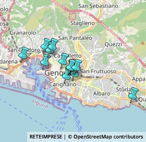 Mappa Via Tollot, 16122 Genova GE, Italia (1.32833)