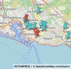 Mappa SS1, 16121 Genova GE, Italia (1.5325)