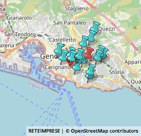 Mappa SS 1, 16121 Genova GE, Italia (1.02438)